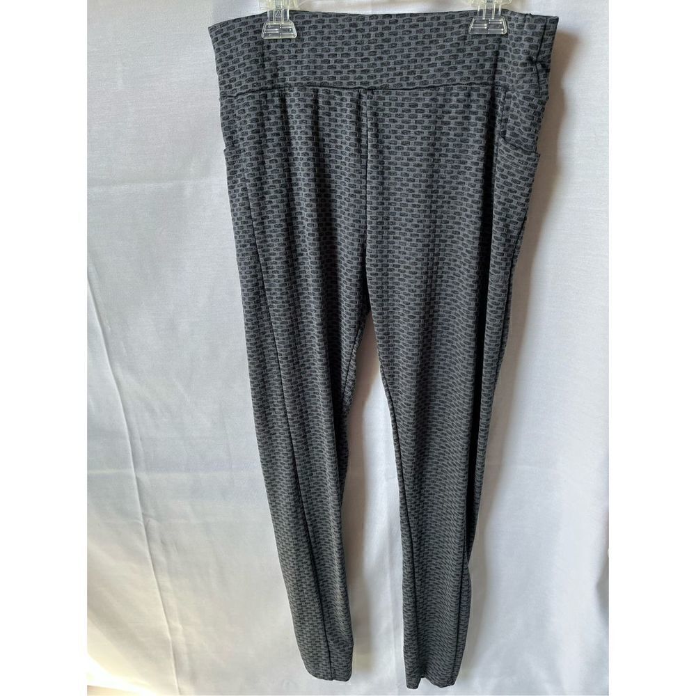 Textured Scrunch Butt Leggings Gray Black High Rise Workout Yoga Pants XL